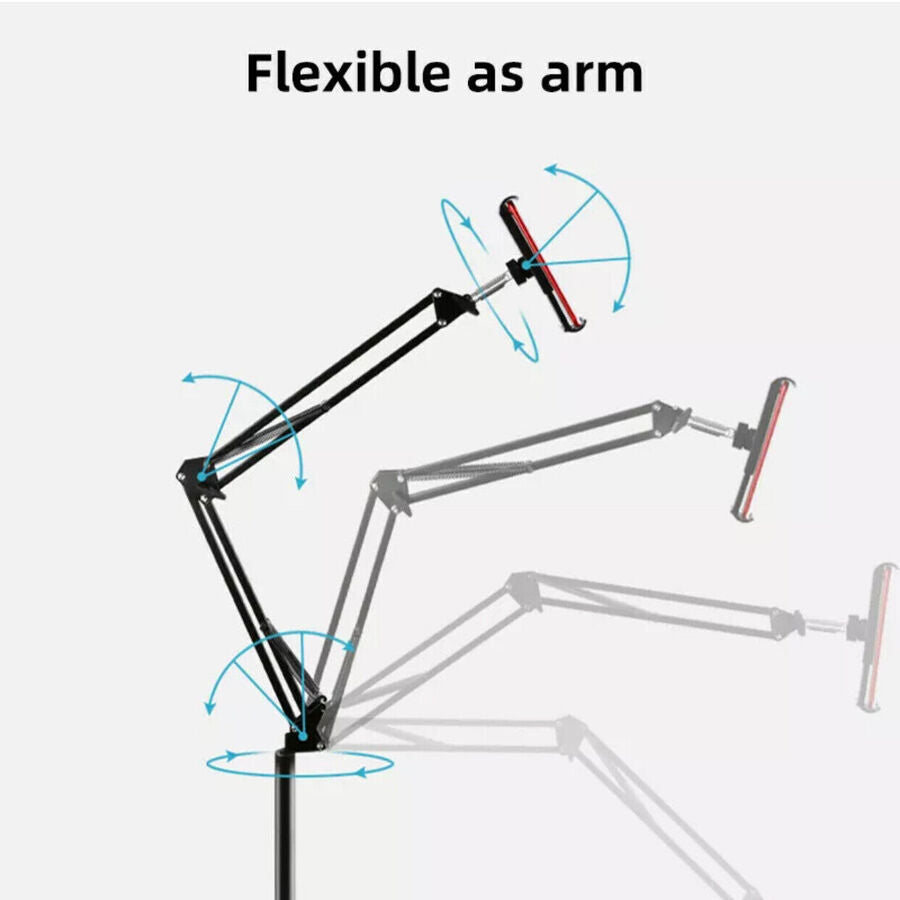 Hands Free Floor Stand Tablet Holder Adjustable for Home Office
