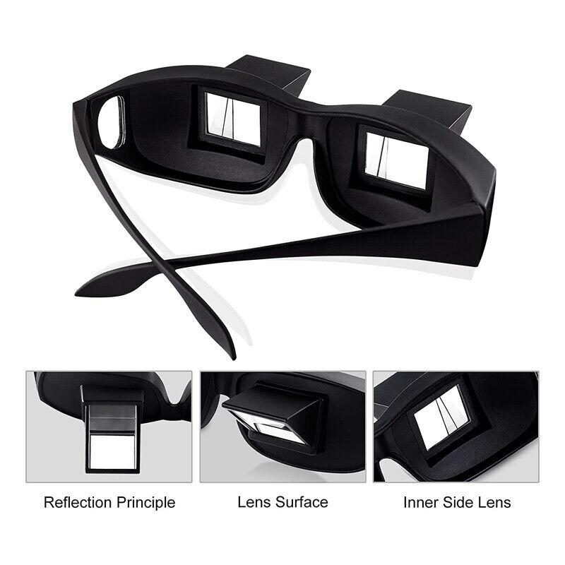 Lazy Horizontal Prism Glasses for Bed Reading