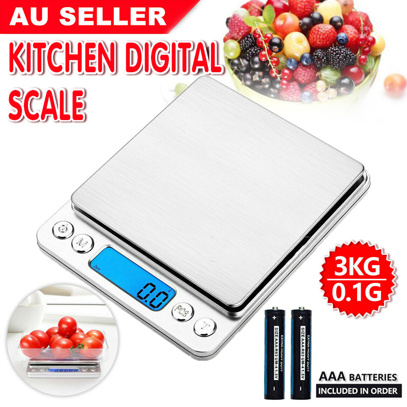 Digital Kitchen Scale 3kg 0.1g with Tare