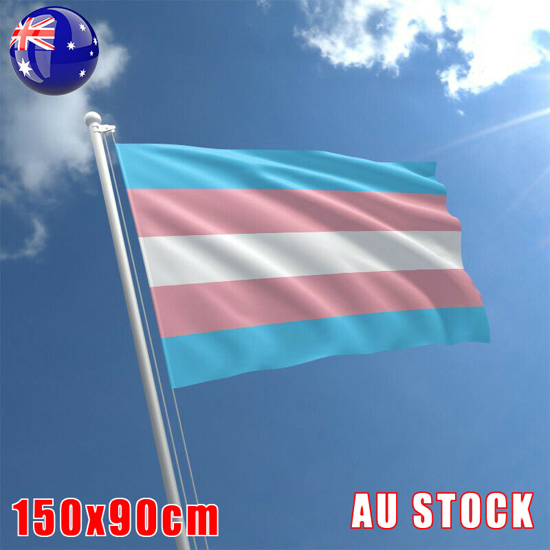 Transgender Pride Flag 90x150cm for Indoor Use