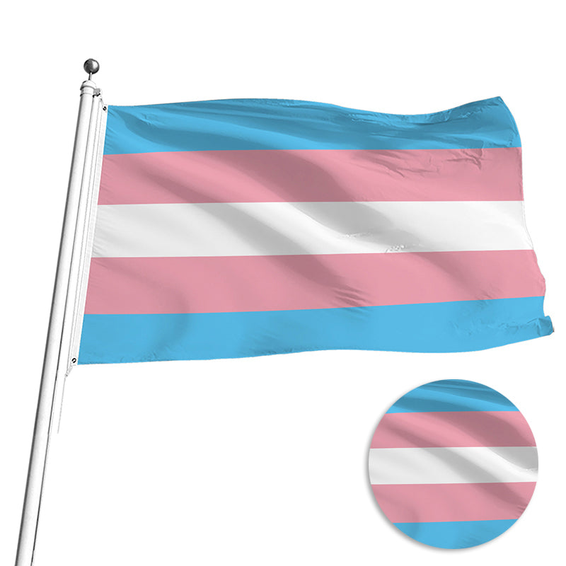 Transgender Pride Flag 90x150cm for Indoor Use
