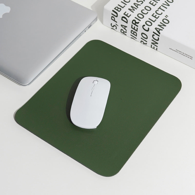 PU Leather Mouse Pad Waterproof Anti-Slip Speed Surface Square