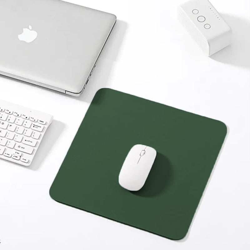 PU Leather Mouse Pad Waterproof Anti-Slip Speed Surface Square