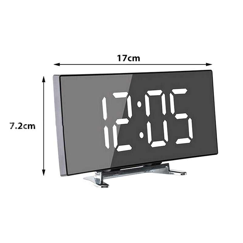 LED Digital Alarm Clock Snooze Temperature Display