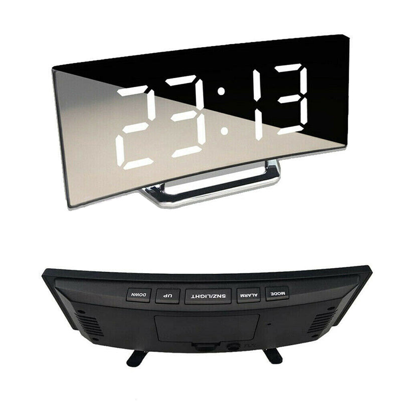 LED Digital Alarm Clock Snooze Temperature Display