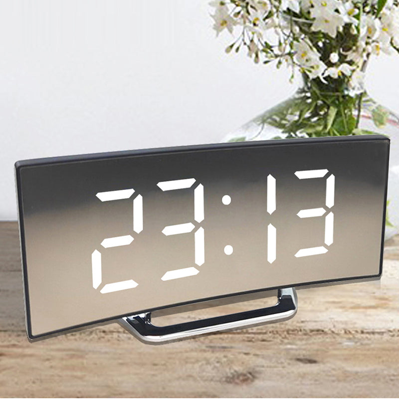 LED Digital Alarm Clock Snooze Temperature Display