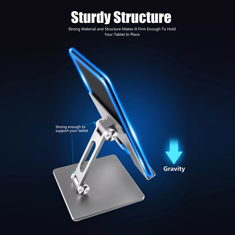 Foldable Aluminium Tablet Stand for iPad and Phone