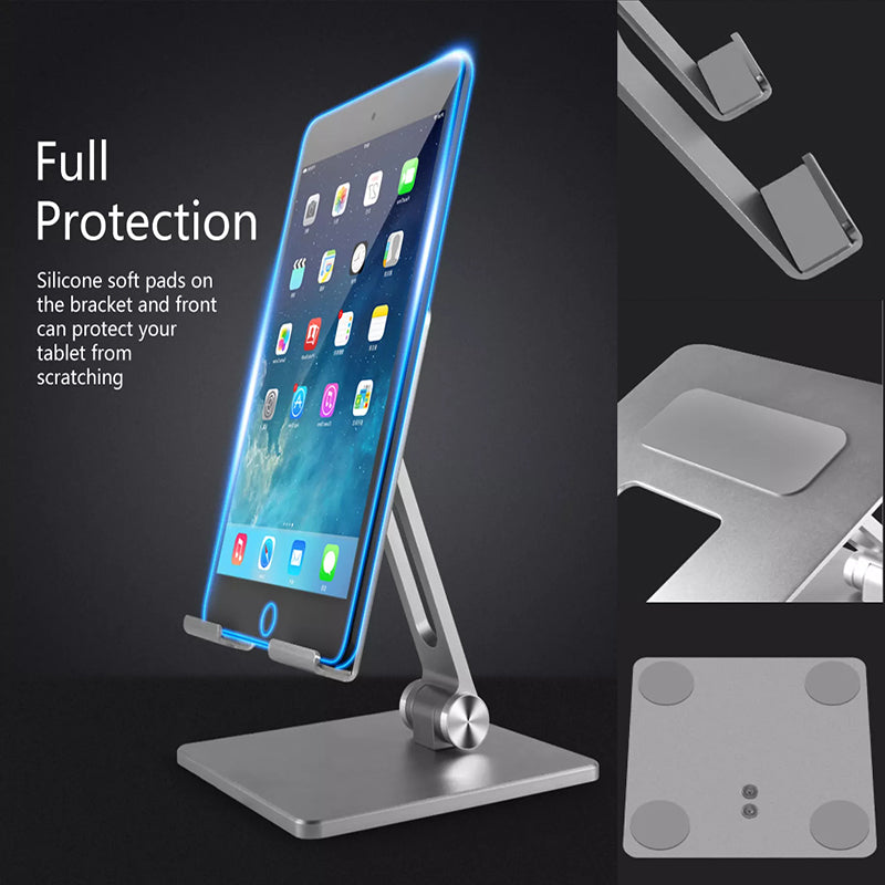 Foldable Aluminium Tablet Stand for iPad and Phone