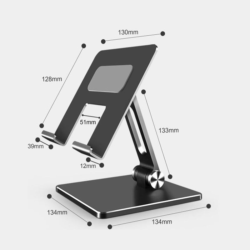 Foldable Aluminium Tablet Stand for iPad and Phone