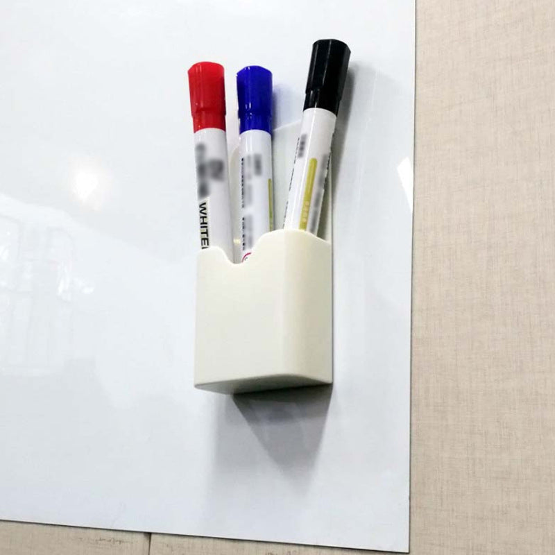 Magnetic Pen Holder Box Plastic Marker Organizer for Whiteboard or Fridge