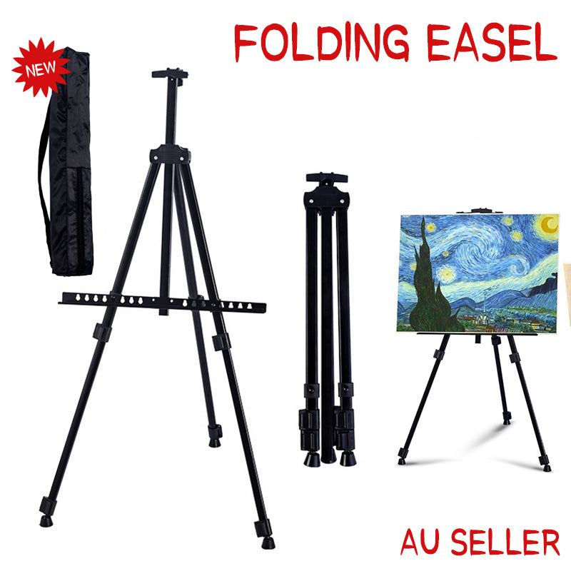 Adjustable Aluminium Tripod Artist Easel with Carry Bag