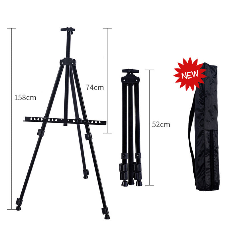 Adjustable Aluminium Tripod Artist Easel with Carry Bag