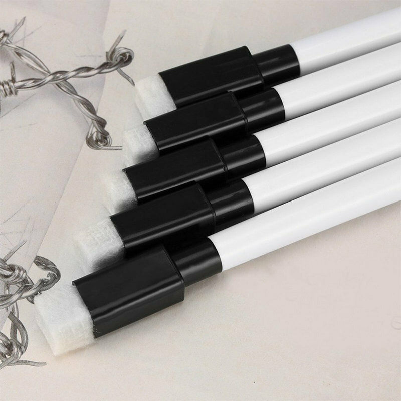 10 Pcs Black Whiteboard Marker Pens With Magnetic Lid