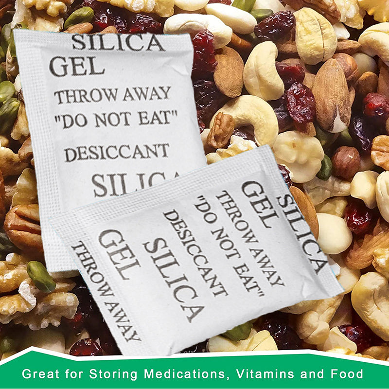 2000 Pcs Silica Gel Packets 1g Moisture Absorber Desiccant