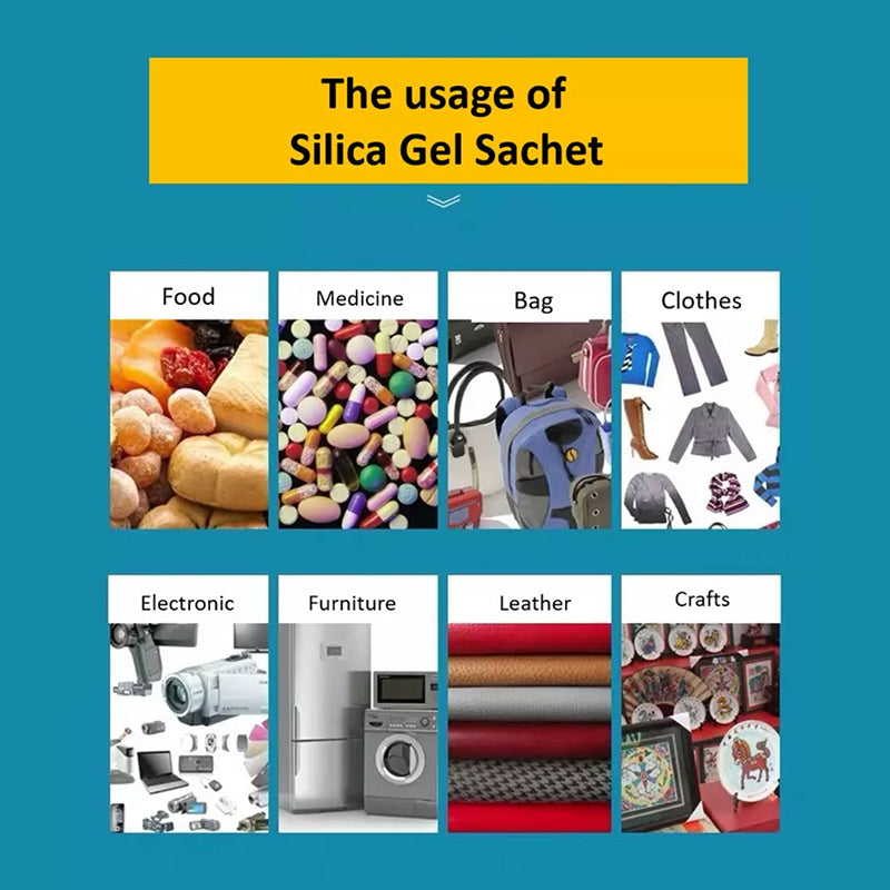 2000 Pcs Silica Gel Packets 1g Moisture Absorber Desiccant