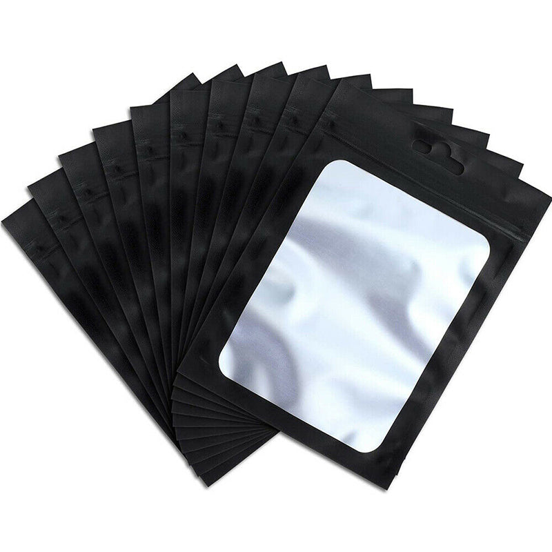 200pcs Resealable Aluminium Foil Zip Lock Bags