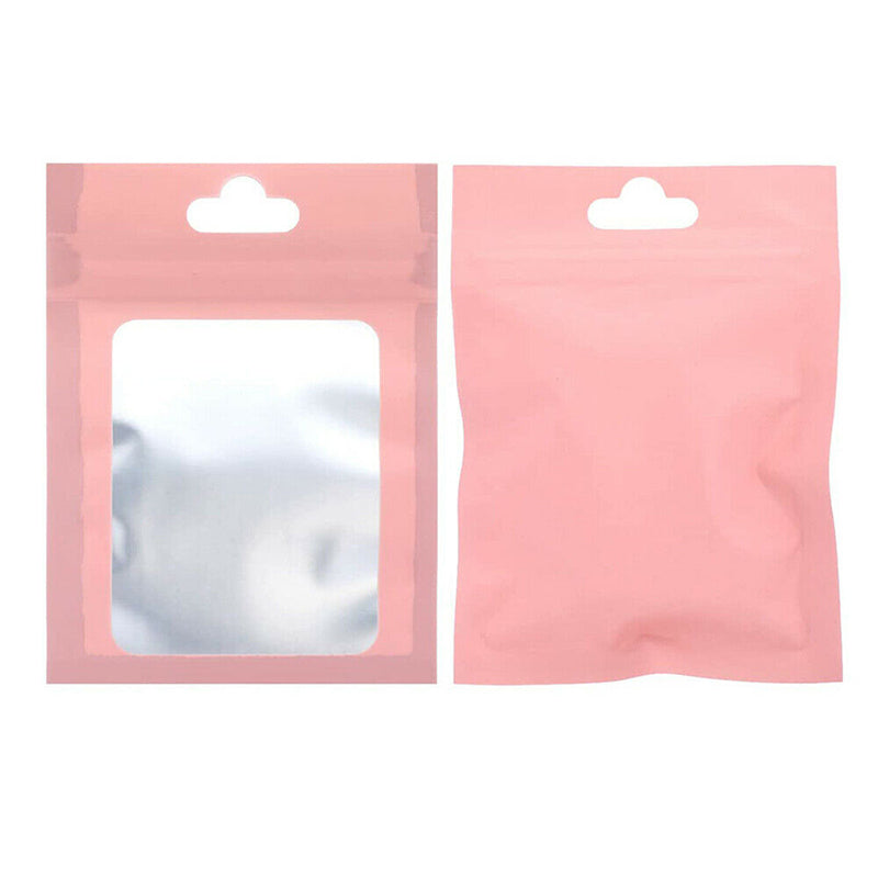 200pcs Resealable Aluminium Foil Zip Lock Bags