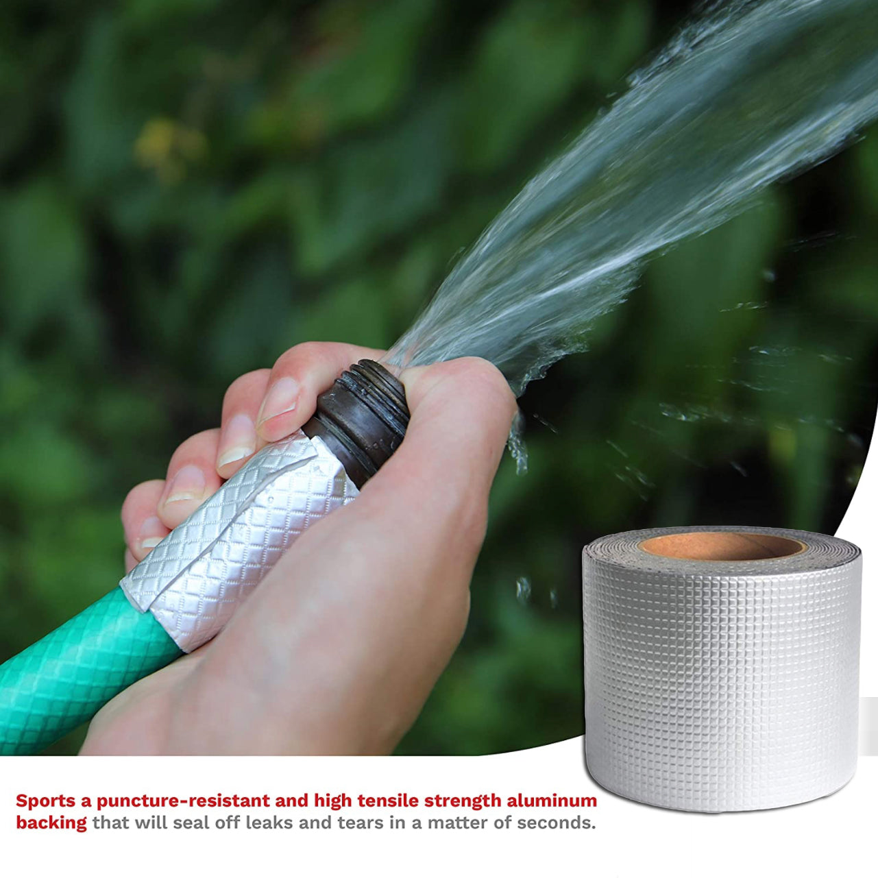 5m Butyl Rubber Aluminium Foil Waterproof Tape for Roof and Pipe Repair