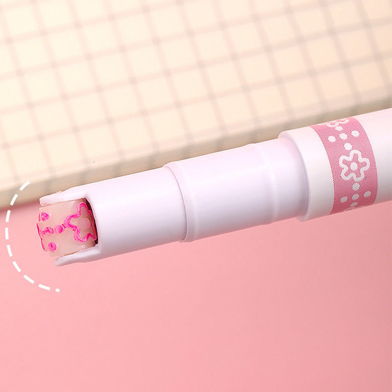 6 Pcs Dual Tip Pens Colored Markers with 6 Curve Shapes