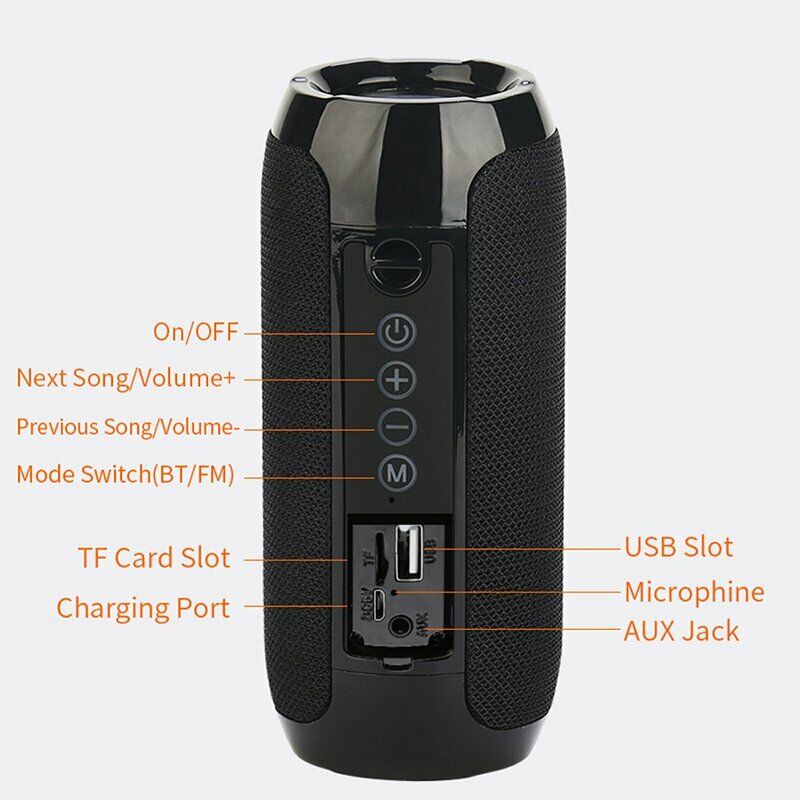 Portable Bluetooth 5.0 Speaker with FM Radio