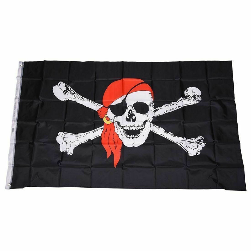 Pirate Flag Jolly Roger Skull Crossbone 90x150cm
