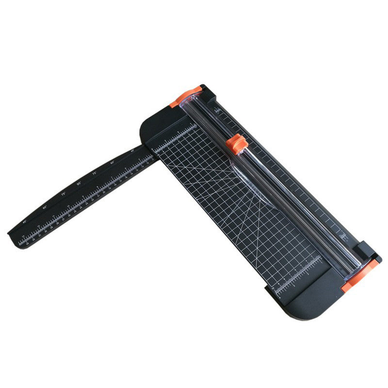 A4 Rotary Paper Trimmer with Ruler and Safety Guard Black