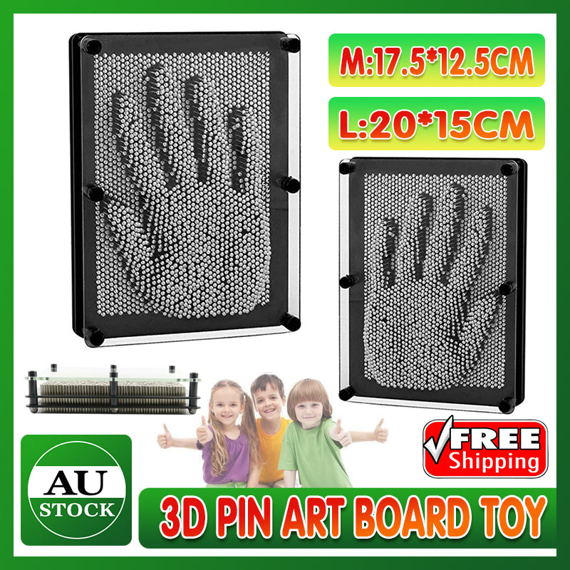 3D Metal Pin Art Board Desk Toy with Plastic Frame