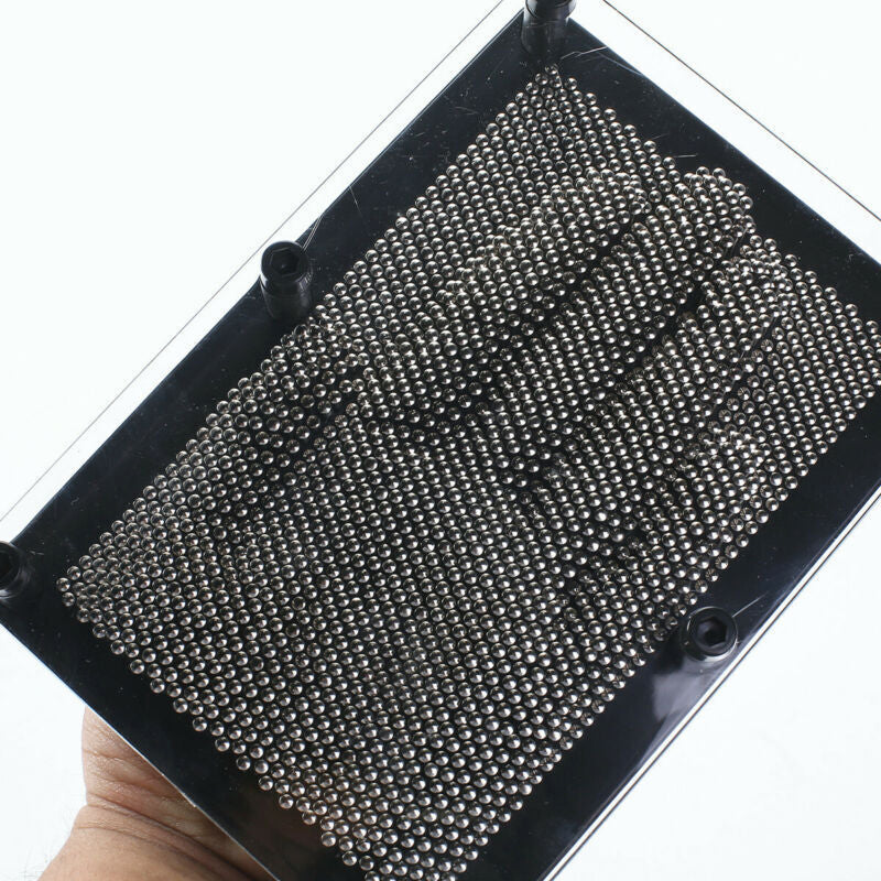 3D Metal Pin Art Board Desk Toy with Plastic Frame