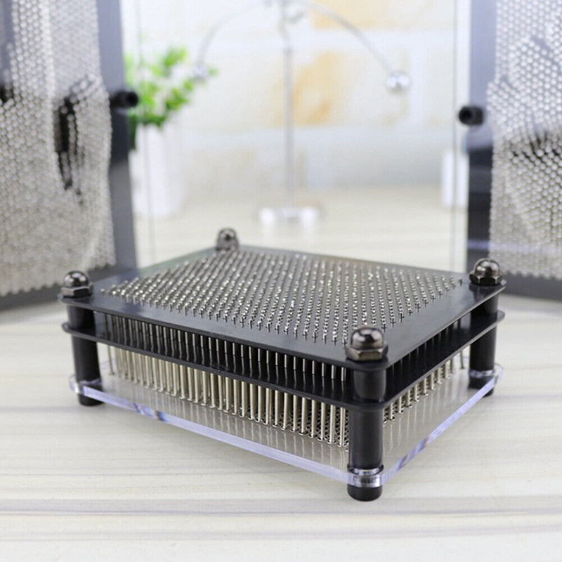 3D Metal Pin Art Board Desk Toy with Plastic Frame
