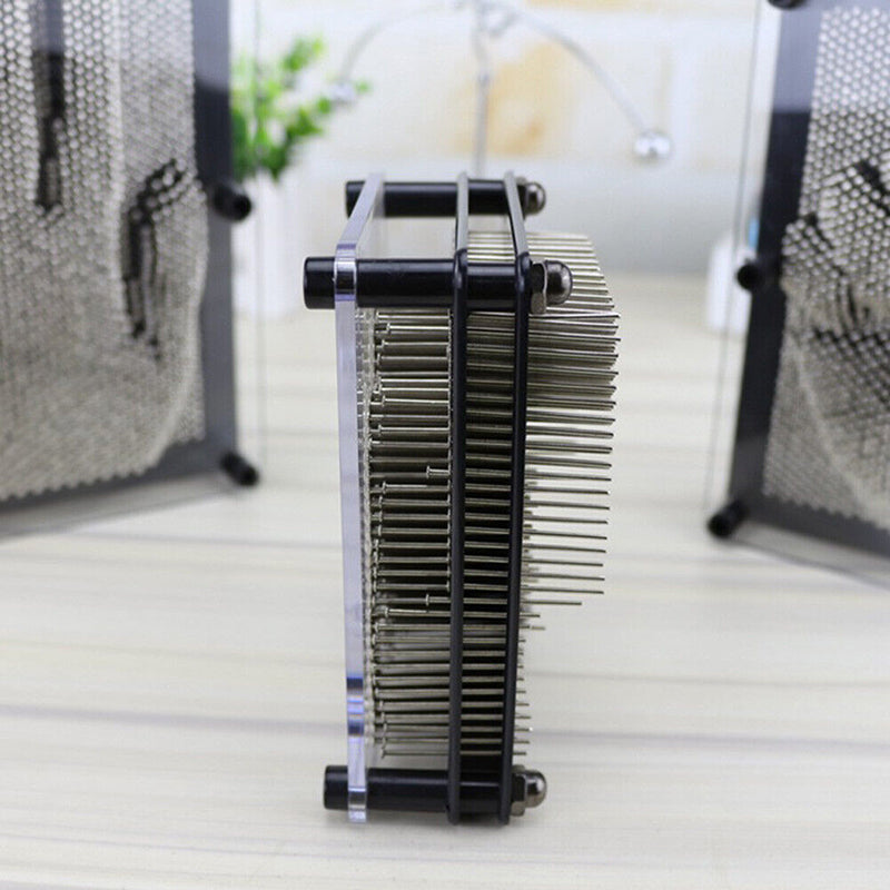 3D Metal Pin Art Board Desk Toy with Plastic Frame