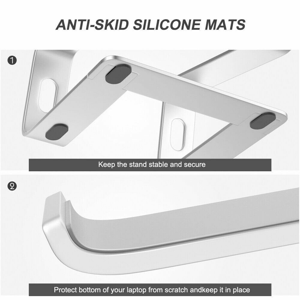 Portable Aluminium Laptop Stand with Ventilated Cooling