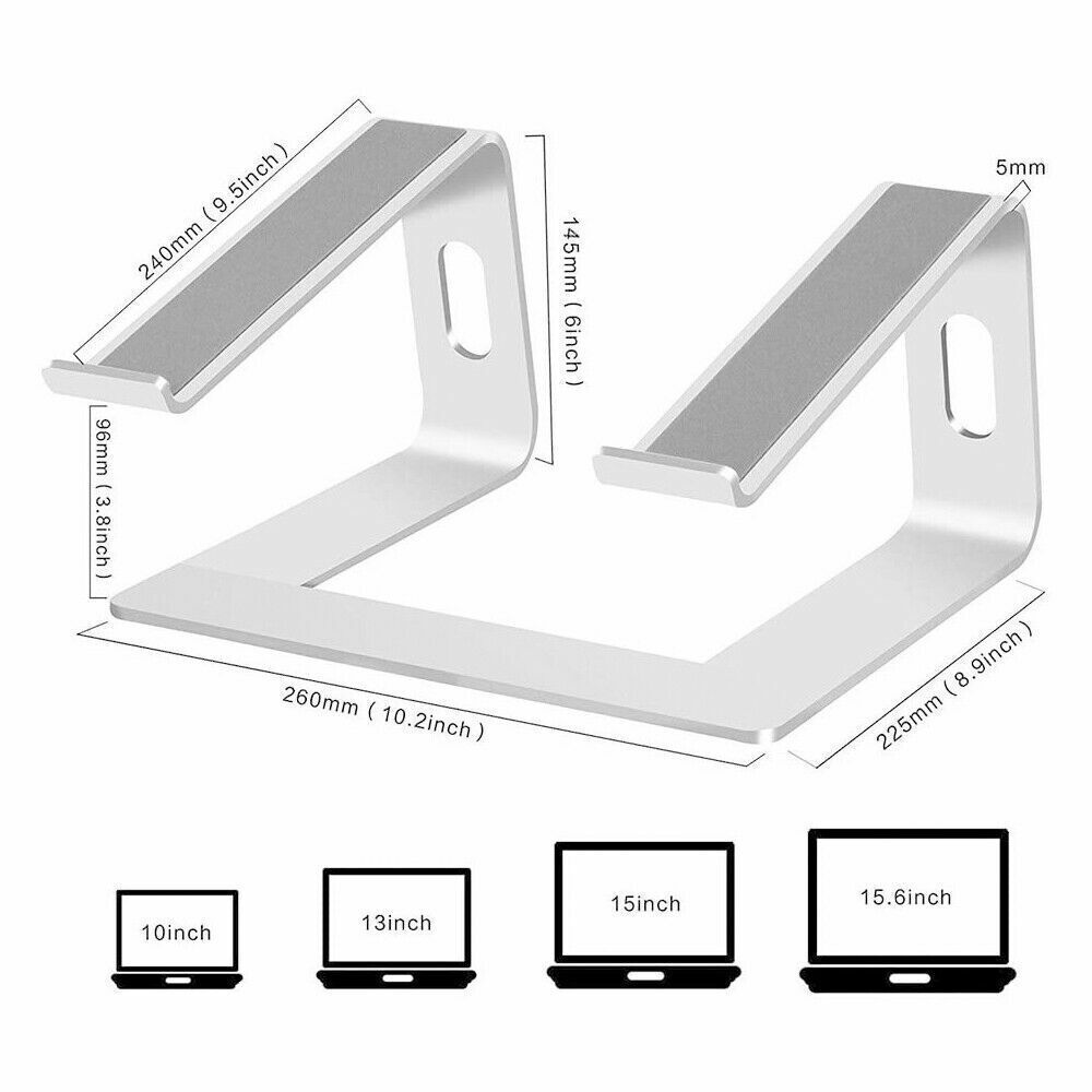Portable Aluminium Laptop Stand with Ventilated Cooling