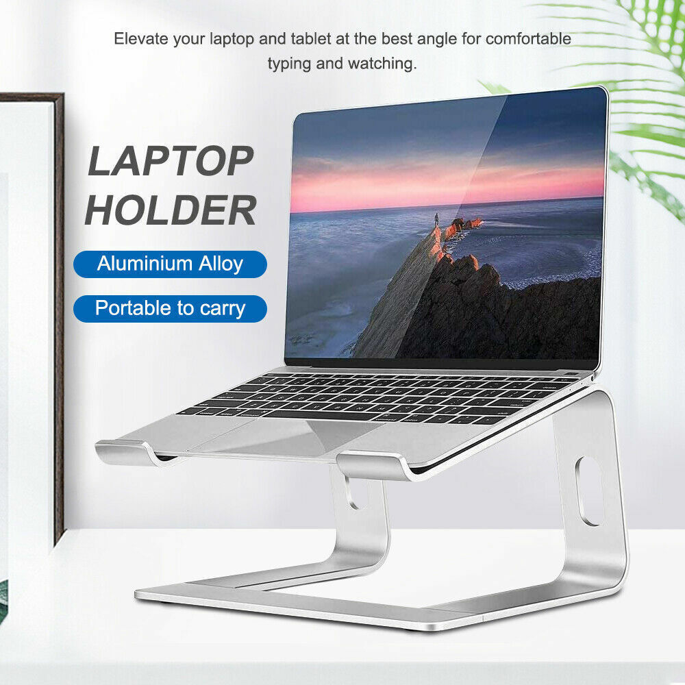 Portable Aluminium Laptop Stand with Ventilated Cooling