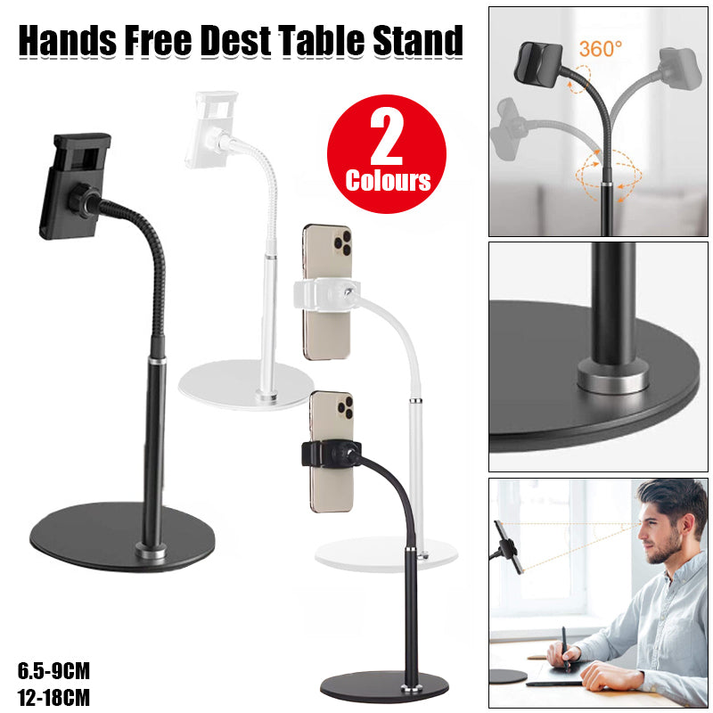 Hands Free Desk Table Stand Adjustable Holder for Tablet Phone