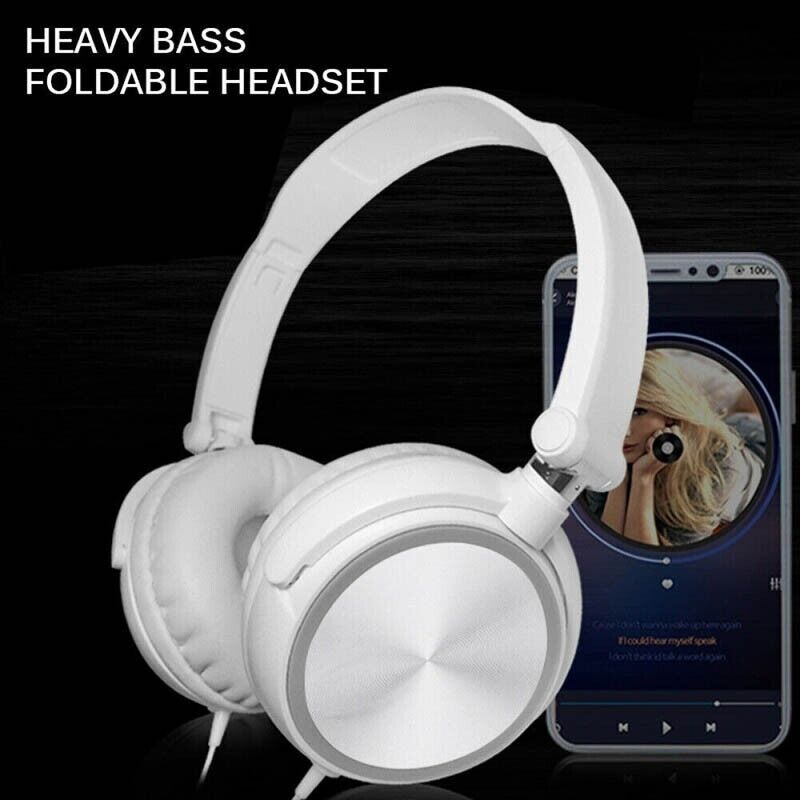 Wired Over-Ear Headphones with Hi-Fi Stereo