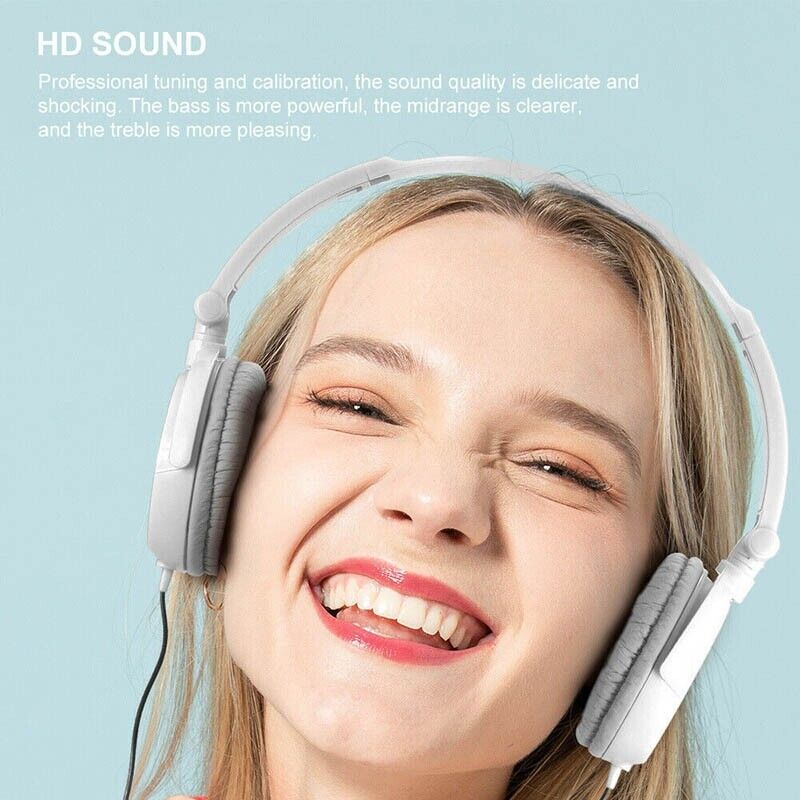 Wired Over-Ear Headphones with Hi-Fi Stereo