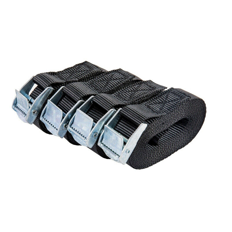 Tie Down Straps 4 Pcs with Metal Cam Buckle
