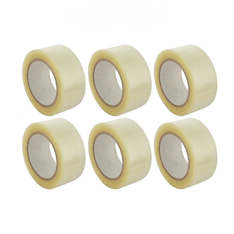 6–48 Rolls Clear Packing Tape 48mm x 100m Strong Hold