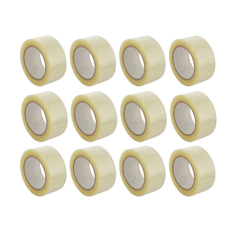 6–48 Rolls Clear Packing Tape 48mm x 100m Strong Hold
