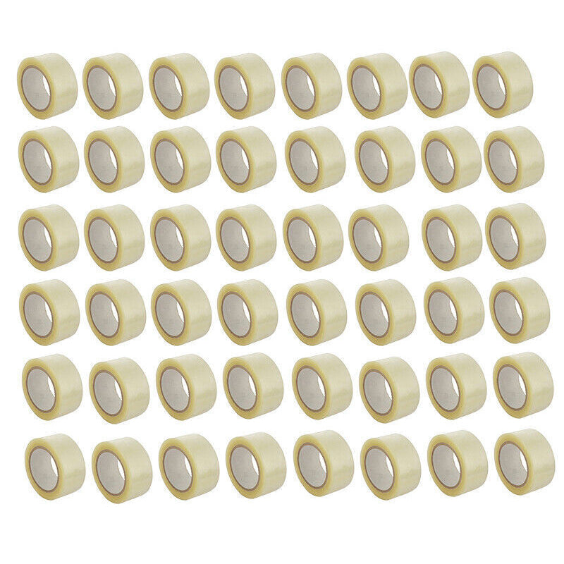 6–48 Rolls Clear Packing Tape 48mm x 100m Strong Hold