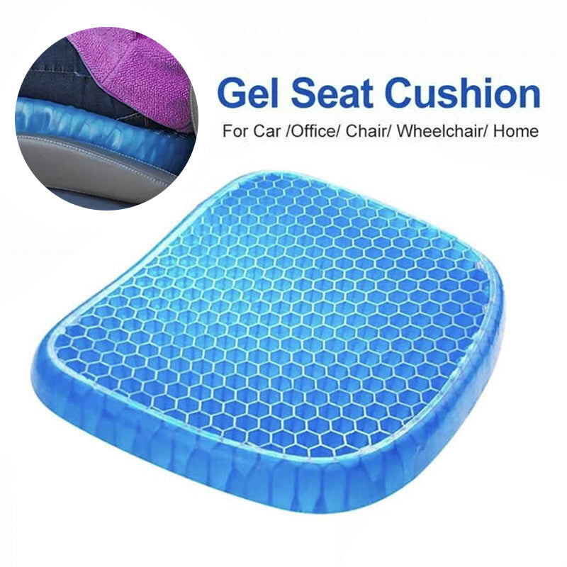 Gel Honeycomb Seat Cushion with Anti-Slip Cover