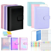 PU Leather Binder Cover Cash Envelope Planner with Pockets