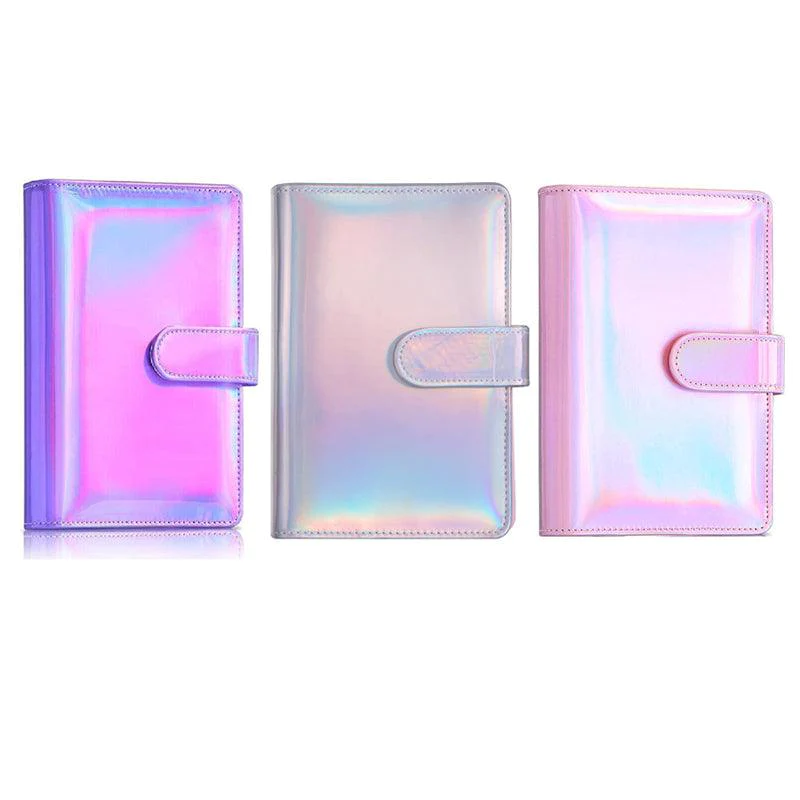 PU Leather Binder Cover Cash Envelope Planner with Pockets