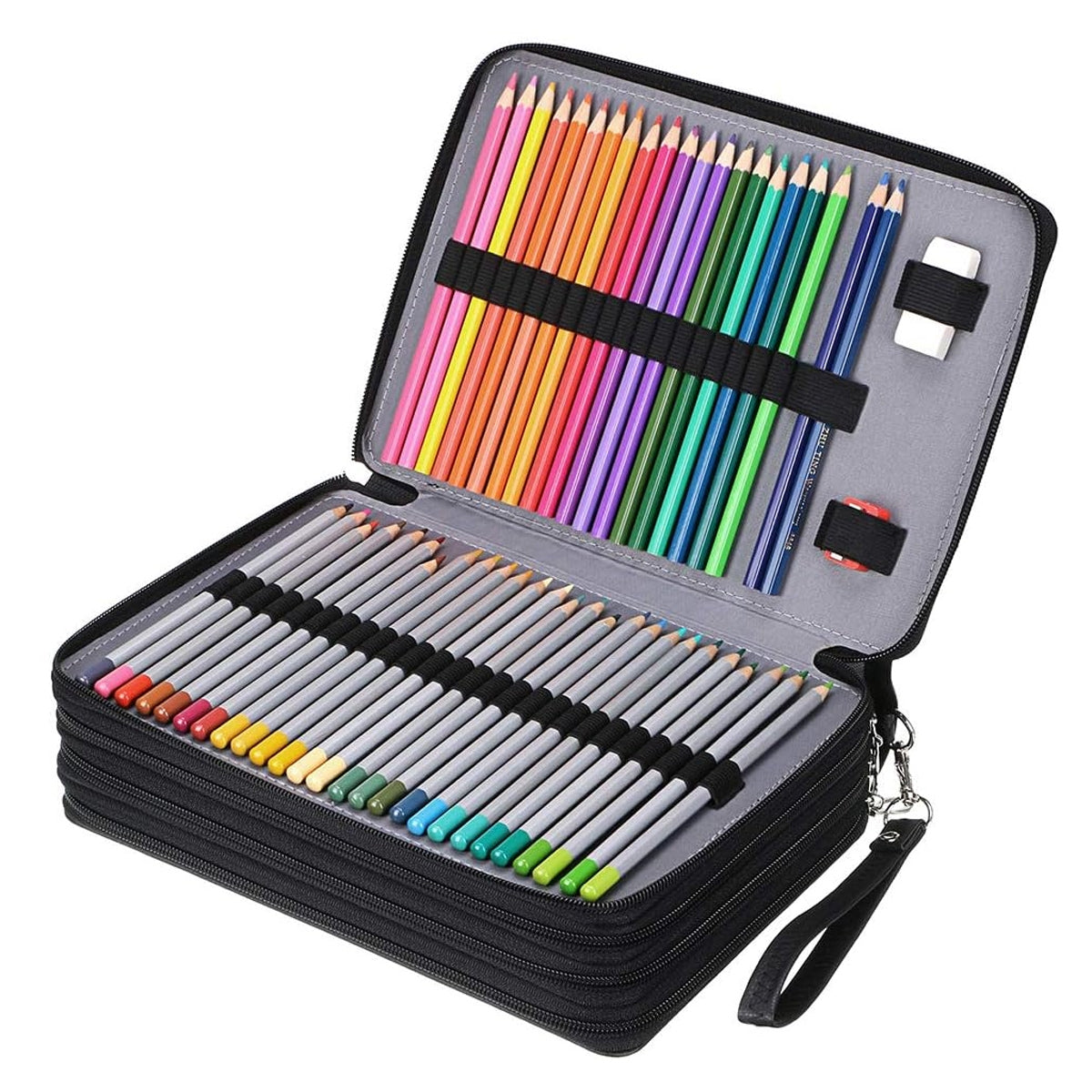168 Slots Large Capacity Pencil Case Foldable Storage Bag
