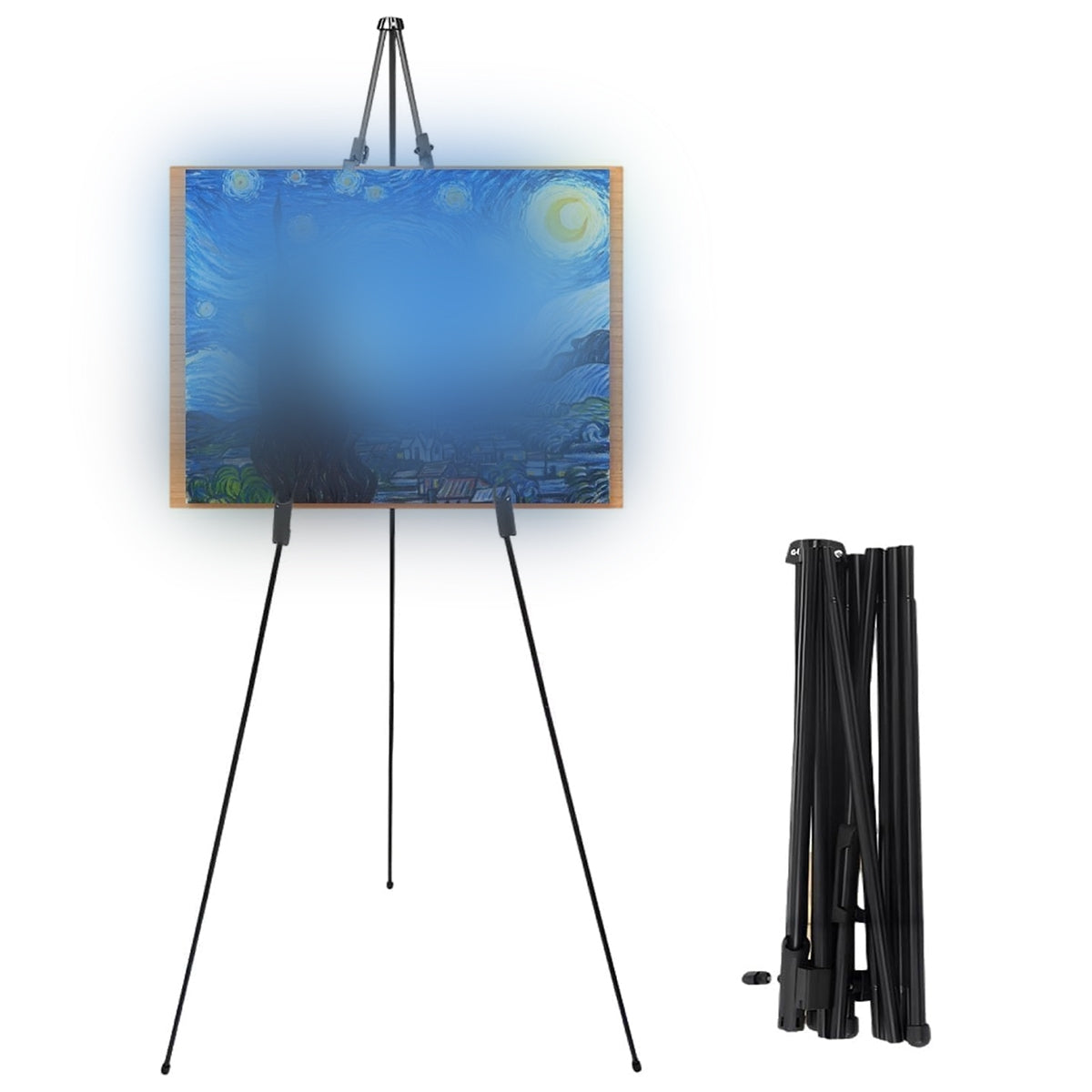 Adjustable Folding Metal Tripod Easel High Stability Stand