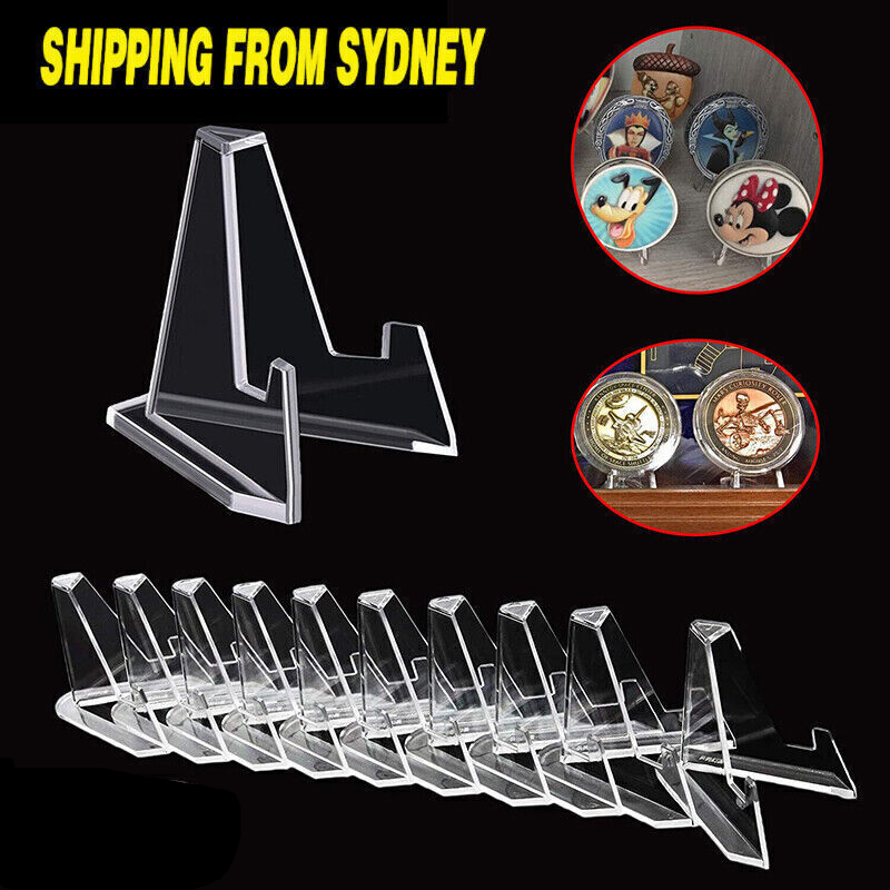 20 Pcs Acrylic Clear Display Stands Trading Cards