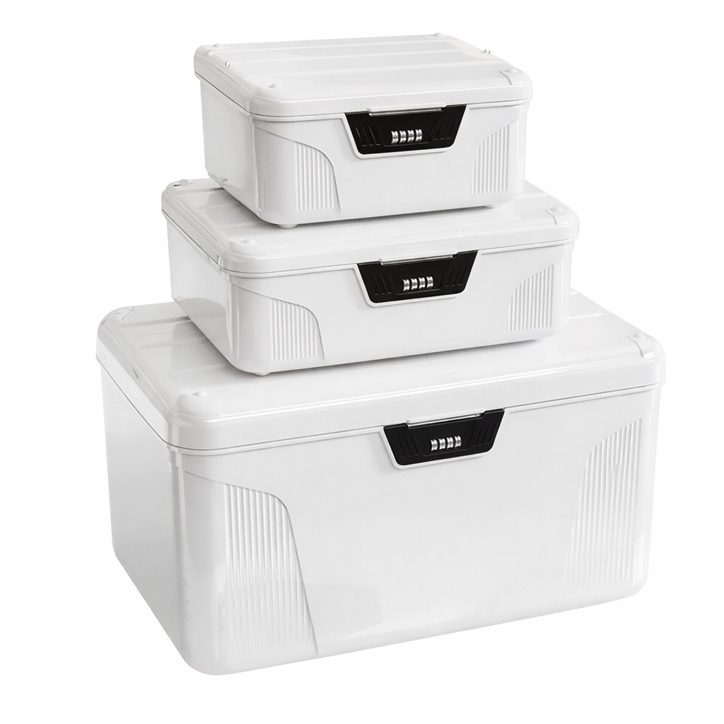 Large Capacity Lockable Storage Box for Valuables