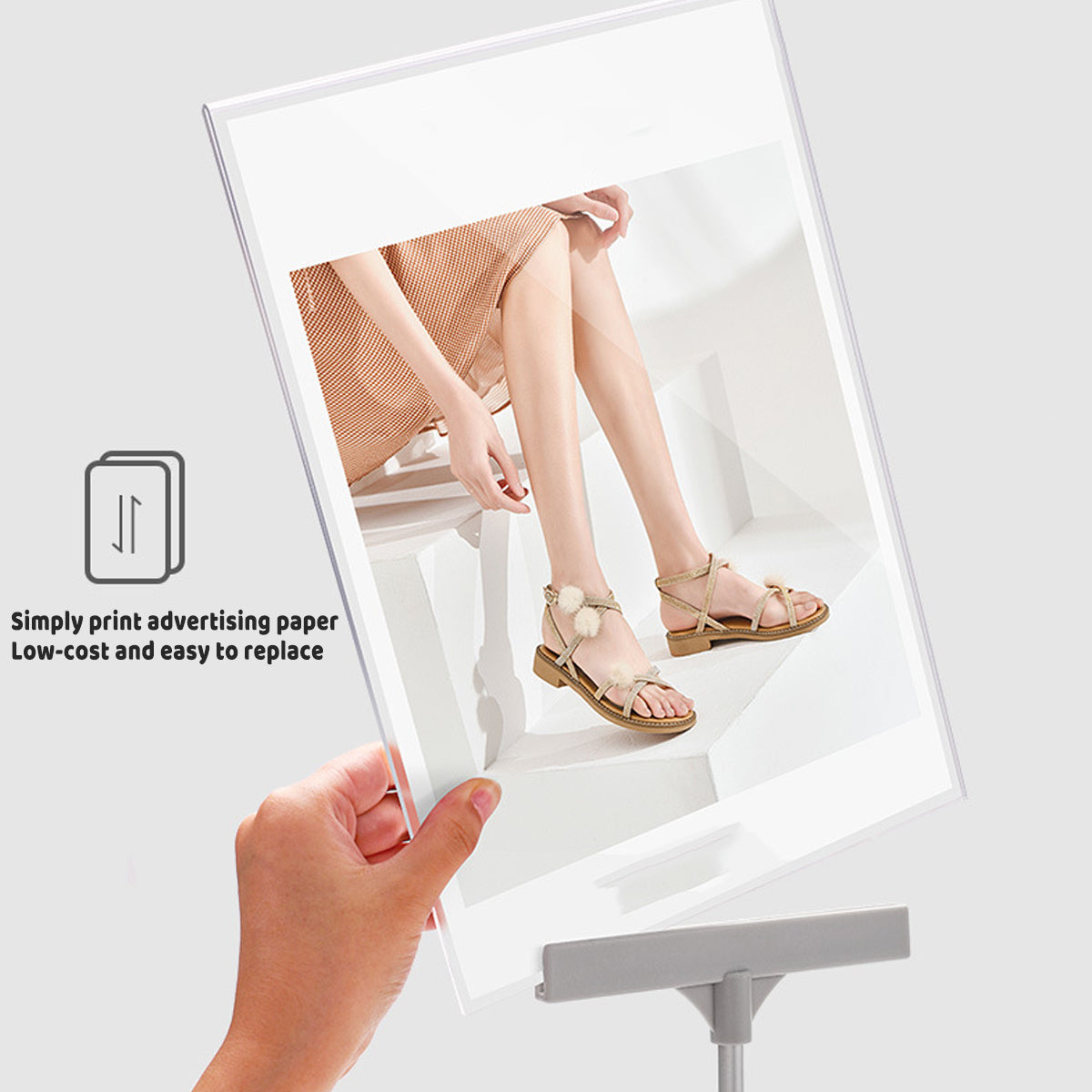 Adjustable A5 Poster Display Stand for Counter