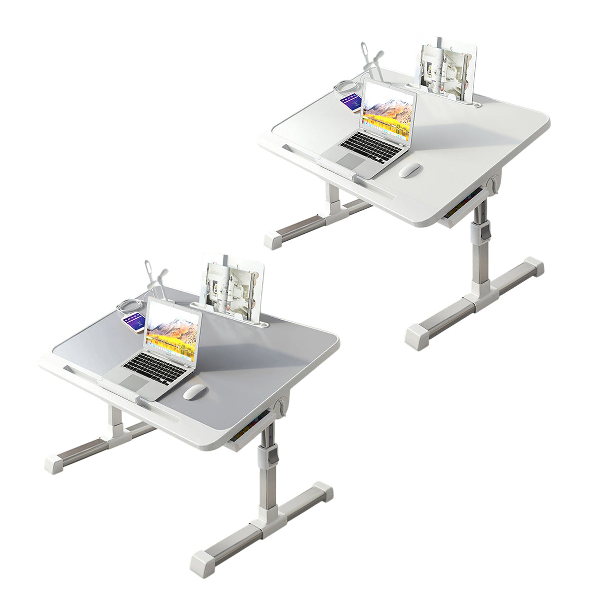 Laptop Bed Desk Adjustable with Foldable Design for Work and Study