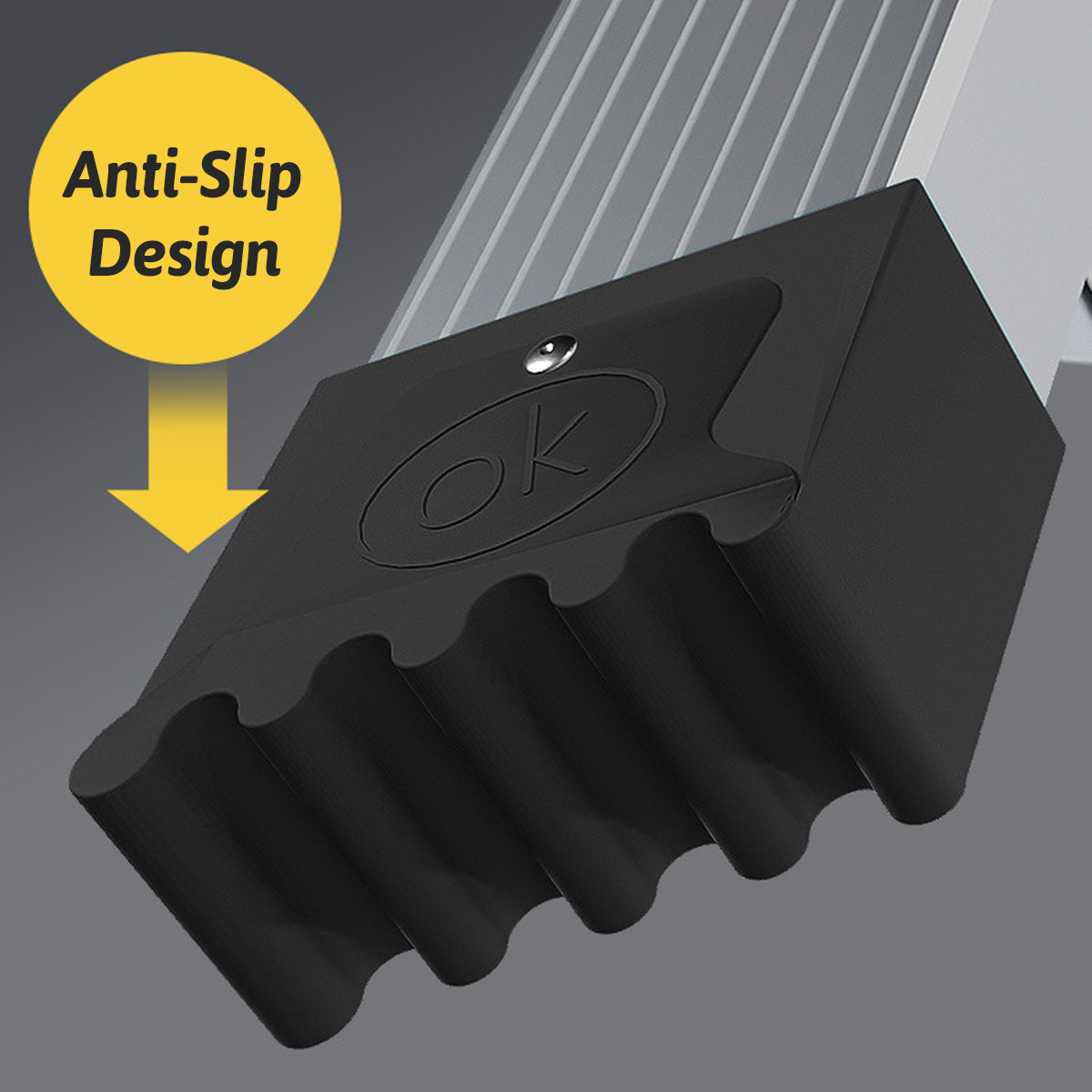 4 Step Folding Ladder Aluminum Alloy for Home and Garage Use